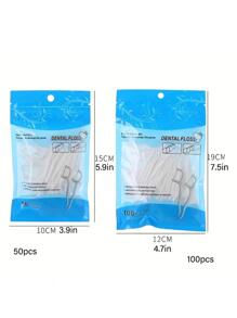 1Pack Portable Disposable Dental Toothpick,Teeth Cleaning Care Dental Floss Dental Tape Floss Picks Floss Threader Gum Floss Interdental Floss - White - View 7