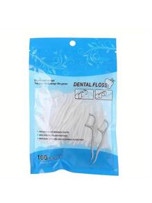 1Pack Portable Disposable Dental Toothpick,Teeth Cleaning Care Dental Floss Dental Tape Floss Picks Floss Threader Gum Floss Interdental Floss - White - View 6