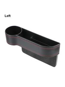 Điện Thoại Chai Chìa Khóa Cốc Người Tổ Chức Tự Động Khe Có Lỗ Sạc Ghế Ô Tô Khoảng Cách Hộp Bảo Quản - màu đen - Xem 1