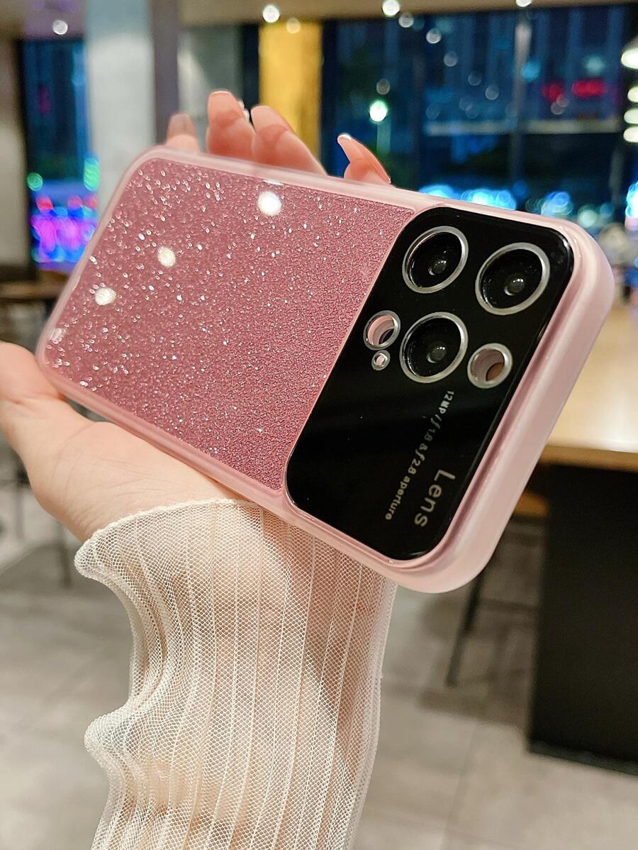 Vỏ điện thoại màu hồng lấp lánh - Hồng - Xem 1