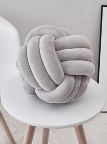 扭結圓形軟墊 - 淺灰色 - 查看 1