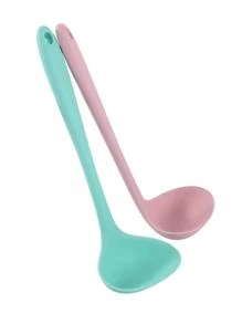 1入組素色矽膠湯勺
