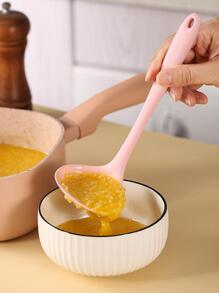 1入組素色矽膠湯勺