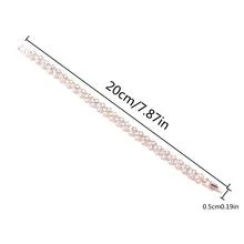 水鑽裝飾手鏈 - 銀色 - 查看 3