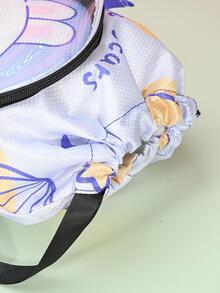 Chicas Mochila con cordón con patrón de conejo - Multicolor - Ver 6