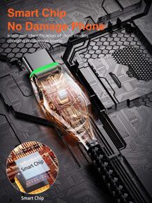 PD100W USB C 轉Type C 線，HEEMAX 快速充電線充電器相容於iPhone 15/15Plus/15 Pro/15 Pro Max、Samsung S23/S22/S21/S20 Ultra、Note 20/10、MacBook Pro/Air、iPad Pro 12.9 11 Air Mini、Pixel、榮耀、OPPO - 黑色 - 查看 7