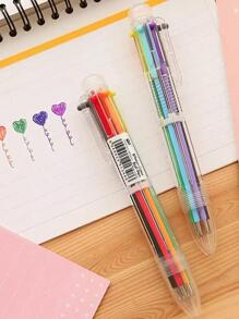 1pc Multicolor Ballpoint Pen(random Color) - Multicolor - View 2