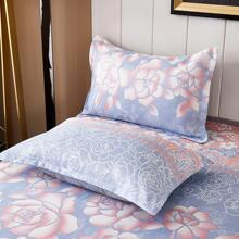 3入組冰絲床上用品帶提花&印花設計,可機洗 - 彩色 - 查看 4