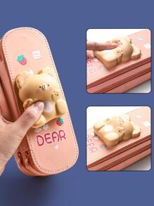 1pc Cartoon Graphic Pencil Bag