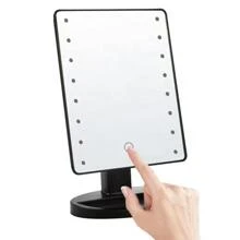 1pc Foldable Desktop Makeup Mirror With Light