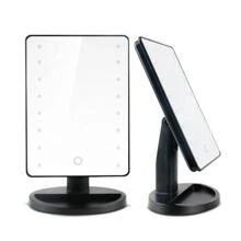 1pc Foldable Desktop Makeup Mirror With Light