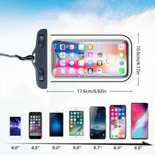 1個防水手機袋,適用於游泳和漂移-讓您的手機在旅途中保持安全和乾燥 - 玫紅色 - 查看 1