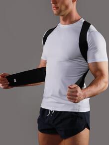 JINGBA SUPPORT (Suggérez d'acheter une taille au-dessus) Ceinture correctrice de posture réglable, support dorsal correcteur de posture des épaules, unisexe - Noir - Voir 6