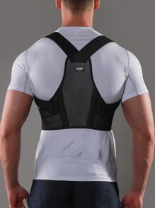 JINGBA SUPPORT (Suggérez d'acheter une taille au-dessus) Ceinture correctrice de posture réglable, support dorsal correcteur de posture des épaules, unisexe - Noir - Voir 2