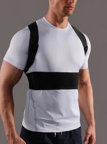 JINGBA SUPPORT (Suggérez d'acheter une taille au-dessus) Ceinture correctrice de posture réglable, support dorsal correcteur de posture des épaules, unisexe - Noir - Voir 3
