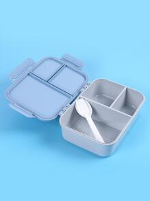 1 hộp đựng cơm trưa nhiều ngăn, nhà bếp, quà tặng Giáng sinh - Màu xanh lam - Xem 3