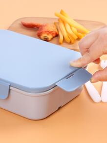 1 hộp đựng cơm trưa nhiều ngăn, nhà bếp, quà tặng Giáng sinh - Màu xanh lam - Xem 2