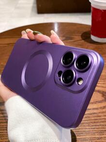 简单电镀无线充电磁性手机壳兼容 Iphone 16ProMax/16/16Pro/16Plus/15/15ProMax/15Pro/15Plus/11/12/13/14ProMax/XS/XR/11Pro/11ProMax/12Pro/12ProMax/13Pro/13ProMax/14Pro/14ProMax/14Plus 软壳 - 紫色 - 查看 6