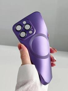 简单电镀无线充电磁性手机壳兼容 Iphone 16ProMax/16/16Pro/16Plus/15/15ProMax/15Pro/15Plus/11/12/13/14ProMax/XS/XR/11Pro/11ProMax/12Pro/12ProMax/13Pro/13ProMax/14Pro/14ProMax/14Plus 软壳 - 紫色 - 查看 7