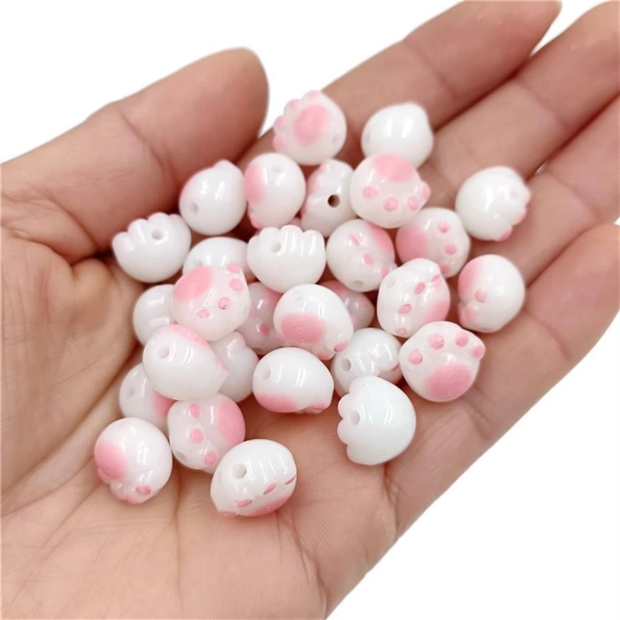 10 piezas / Set cuenta Accesorio de joya DIY - Rosa - Ver 1