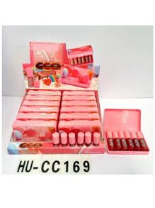 Caja con 12 Estuches Brillo de Labio Lip Gloss Profesional Cada Caja con 6 piezas rt - Rosa - Ver 2