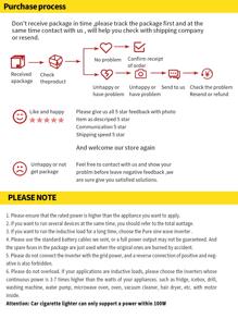 1000W Full Power Modified Sine Wave Power Inverter 24V To 110V AC With 2 Sockets - Red - View 9