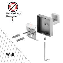 1pc Stainless Steel Bathroom Hook - Silver - View 5