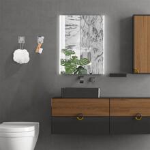 1pc Stainless Steel Bathroom Hook - Silver - View 2