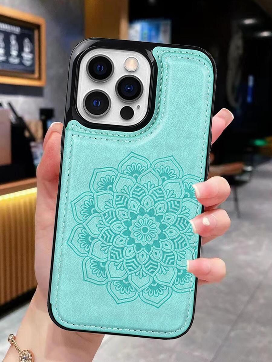 Funda para móvil con patrón de mándala - Verde - Ver 1