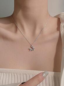 1 件流苏幸运小麦耳项链，适合日常佩戴