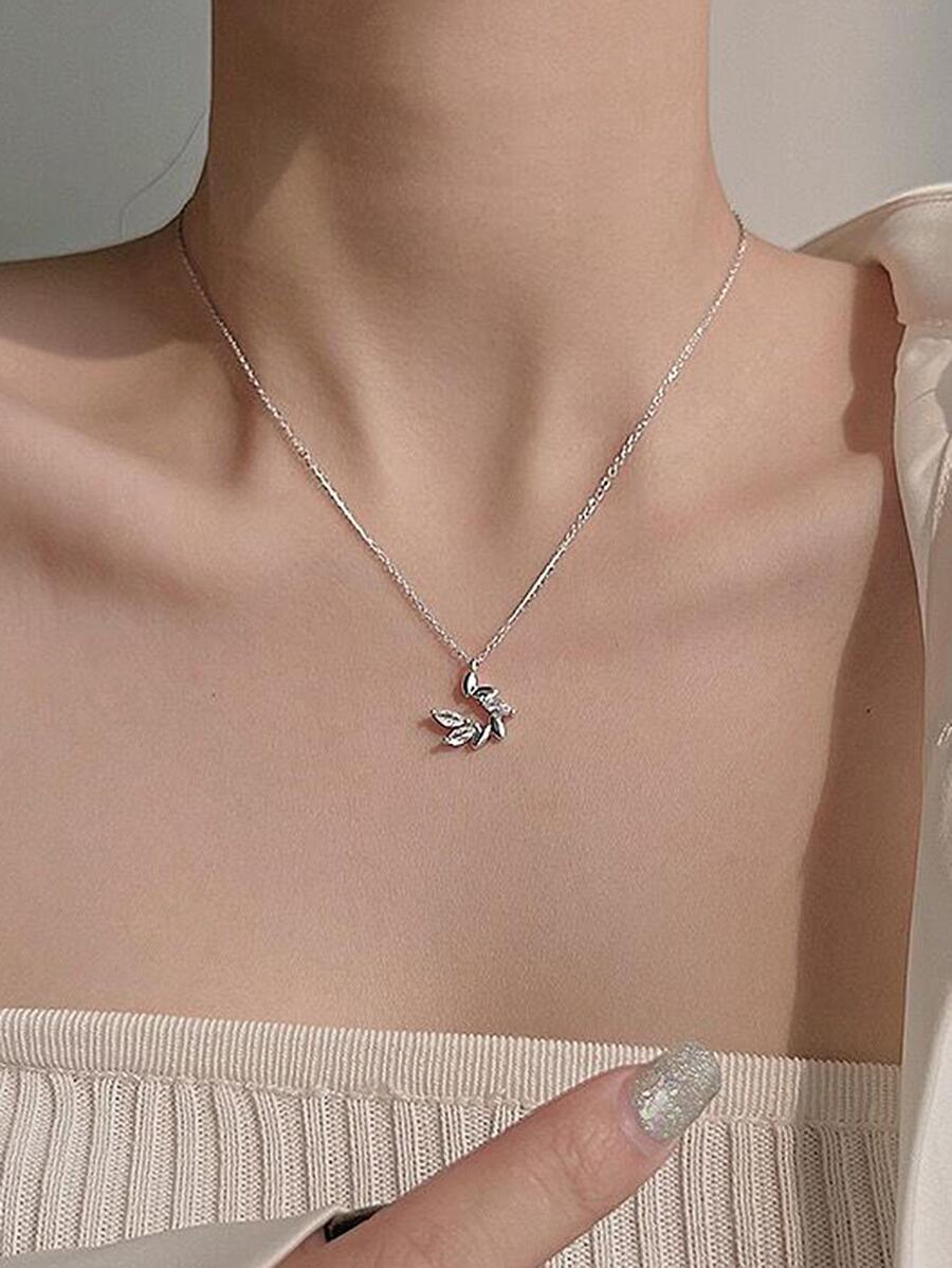 1 件流苏幸运小麦耳项链，适合日常佩戴