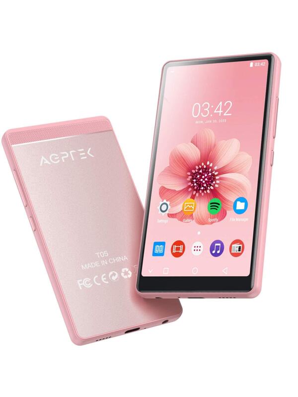 AGPTEK 40GB MP3 Player with Bluetooth and WiFi, 4" Full Touch Screen
