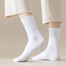 6pairs Men Solid Crew Socks - Multicolor - View 6