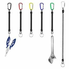 Cordón de pesca antirrobo de color aleatorio con cordón en espiral y llavero - Multicolor - Ver 8