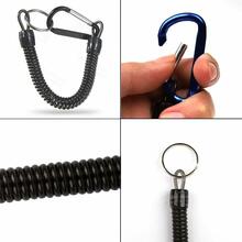 Cordón de pesca antirrobo de color aleatorio con cordón en espiral y llavero - Multicolor - Ver 7