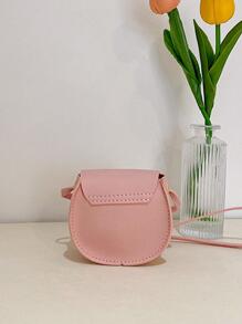 Túi yên ngựa có nút bấm cho bé gái - Hồng - Xem 5