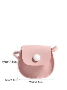 Túi yên ngựa có nút bấm cho bé gái - Hồng - Xem 6