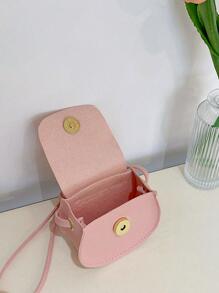 Túi yên ngựa có nút bấm cho bé gái - Hồng - Xem 2