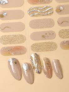 FULL BEAUTY 1 Máy Tính Full Cover Đá Cẩm Thạch Lấp Lánh Dán Móng Tay Hỗn Hợp Thiết Kế Ngón Tay Trang Trí Quấn Làm Móng Tay DIY - Nhiều màu - Xem 5