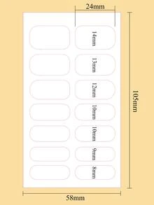 FULL BEAUTY 1 Máy Tính Full Cover Đá Cẩm Thạch Lấp Lánh Dán Móng Tay Hỗn Hợp Thiết Kế Ngón Tay Trang Trí Quấn Làm Móng Tay DIY - Nhiều màu - Xem 6