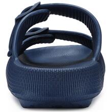 OZLOOK Cloud Slides For Men Quickly Dry Non-Slip Pillow Sandals, Soft Thick Sole Indoor And Outdoor Shower Slippers - 藍色 - 查看 4
