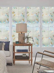 1 Miếng Dán Trang Trí Kính 3D Dán Tĩnh Điện, Tấm Che Nắng Nhiều Màu Sắc Cách Nhiệt Chống Tia UV Nhãn Dán Cửa Sổ Riêng Tư Cho Phòng Tắm, Kích thước: 45cm*1m/2m/3m/5m/10m - Trong sáng - Xem 3