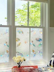 1 Miếng Dán Trang Trí Kính 3D Dán Tĩnh Điện, Tấm Che Nắng Nhiều Màu Sắc Cách Nhiệt Chống Tia UV Nhãn Dán Cửa Sổ Riêng Tư Cho Phòng Tắm, Kích thước: 45cm*1m/2m/3m/5m/10m - Trong sáng - Xem 4