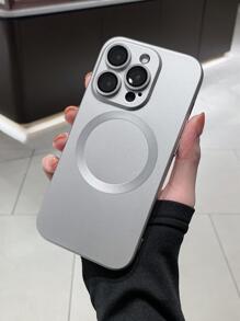 电镀磁性无线充电手机壳兼容 Iphone 16 Pro Max/16/16 Pro/16 Plus/15/15 Pro Max/15 Pro/15 Plus/11/12/13/14 Pro Max/XS/XR/11 Pro/11 Pro Max/12 Pro/12 Pro Max/13 Pro/13 Pro Max/14 Pro/14 Pro Max/14 Plus，极简设计软壳 - 銀色 - 查看 8