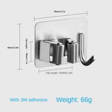 1入組不銹鋼拖把和掃帚架 - 銀色 - 查看 4