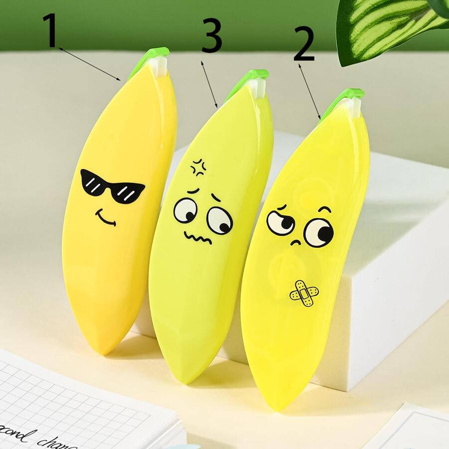 1入組香蕉形狀修正帶 - 彩色 - 查看 1