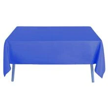 1 pieza Mantel de mesa de conferencia de unicolor para comedor, mantel sin estampados para mesa de comedor o mesa de café - Azul - Ver 5