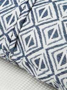 1 pieza Funda de almohada decorativa de jacquard impermeable para exteriores, con diseño de rombos, adecuada para sala de estar, dormitorio, decoración del hogar, todo el año