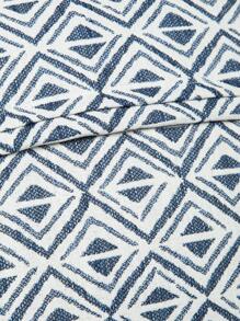 1 pieza Funda de almohada decorativa de jacquard impermeable para exteriores, con diseño de rombos, adecuada para sala de estar, dormitorio, decoración del hogar, todo el año