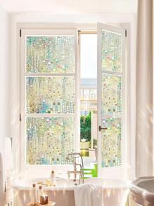 1 件静电贴 3D 装饰玻璃膜,遮阳、隔热、浴室和窗户隐私保护膜,45 厘米 X 1 米/2 米/3 米/5 米/10 米,贴纸,墙贴花,乙烯基贴花,用于家居装饰,春季装饰品让您的家焕然一新,拉玛装饰贴纸 - 無色 - 查看 9